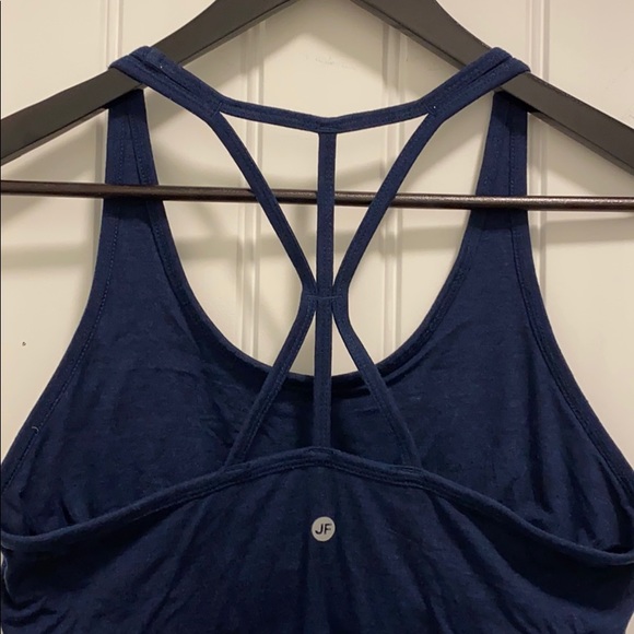 Navy Blue Joe Fresh Active Tank with Built-In Bra, S - Picture 2 of 5